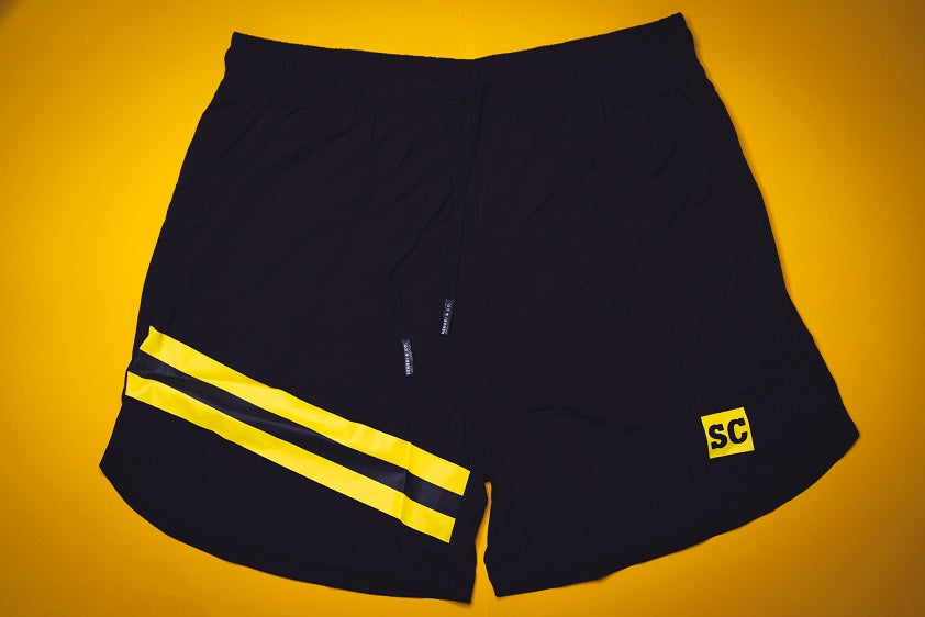SC Training Shorts Black/Fluro Yellow – Sensei & Co.