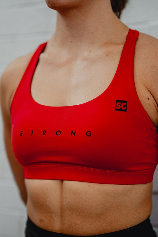 STRONG Sports Bra (Red) – Sensei & Co.