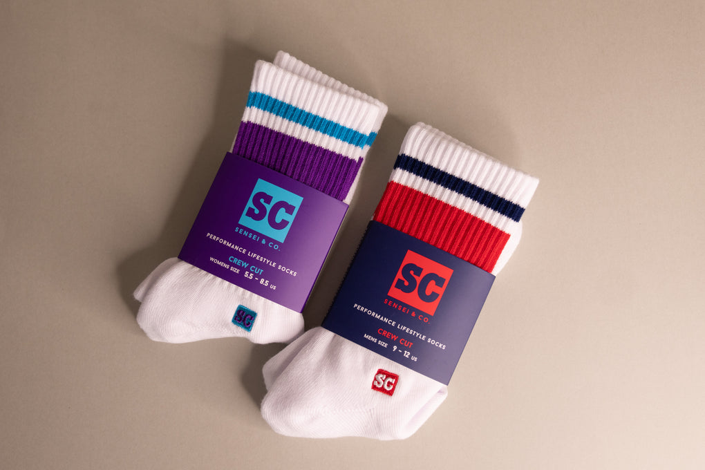 Sock Combo - Purple/Blue & Red/Blue